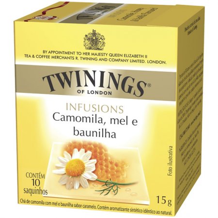 Chá Twinings sabor camomila, mel e baunilha 15g